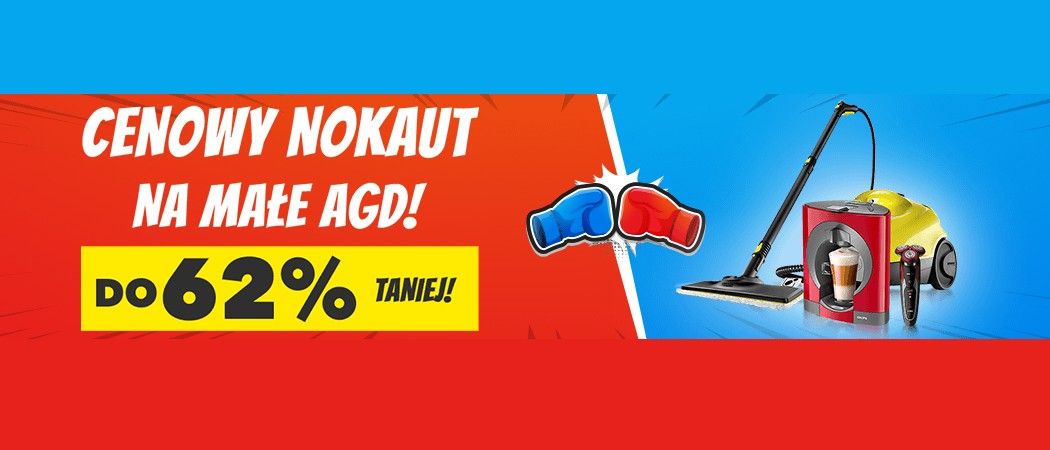 Cenowy nokaut na małe AGD w RTV EURO AGD - do 62% taniej na wybrane produkty!