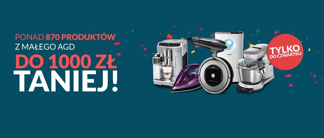 Ponad 870 produkt&oacute;w małego AGD nawet do 1000 zł taniej w sklepach RTV EURO AGD!