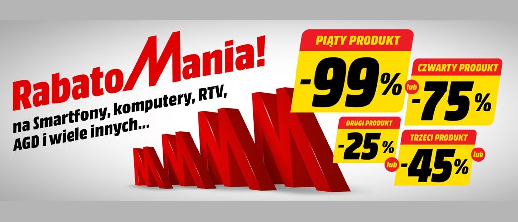 Promocja RABATOMANIA w Media Markt - kup wybrane AGD i zyskaj rabat na jeden ze sprzęt&oacute;w!