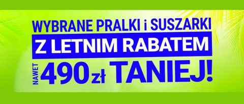 Promocja na pralki i suszarki w AVANS