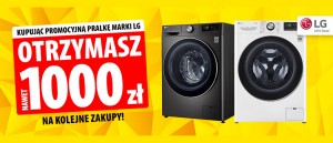 Promocja na pralki LG w Media Expert
