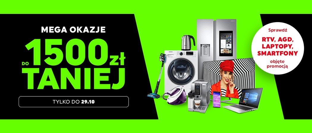 Kup promocyjny sprzęt nawet do 1500 zł taniej w promocji "Mega okazje" w Neonet!