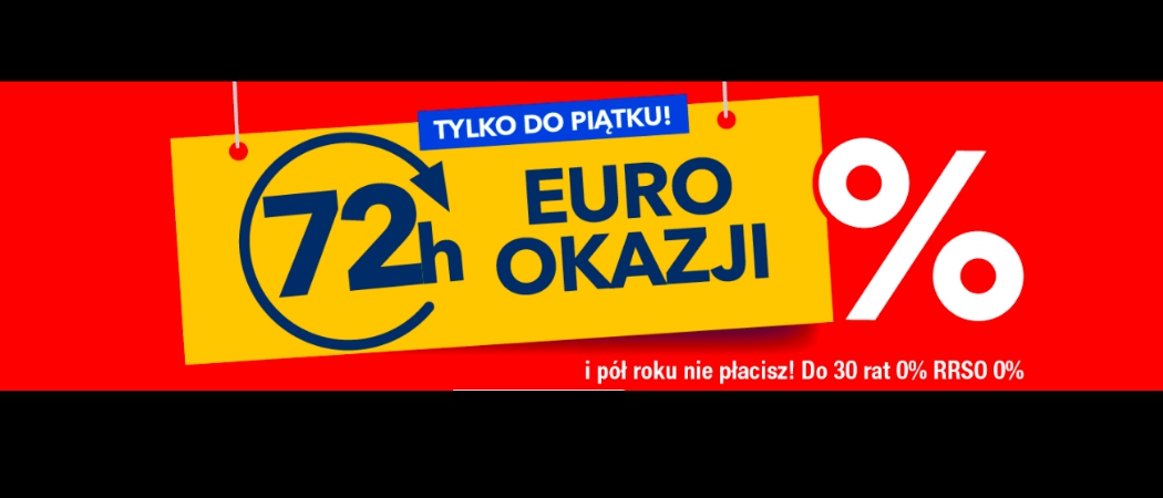 Promocja AGD w Rtv Euro Agd Promocja 72h Euro Okazji w Rtv Euro Agd - kup taniej wybrane AGD! Promocja 72h Euro Okazji w Rtv Euro Agd - kup taniej wybrane AGD!