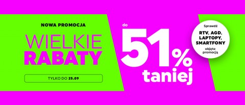 Promocja "Wielkie rabaty" w NEONET