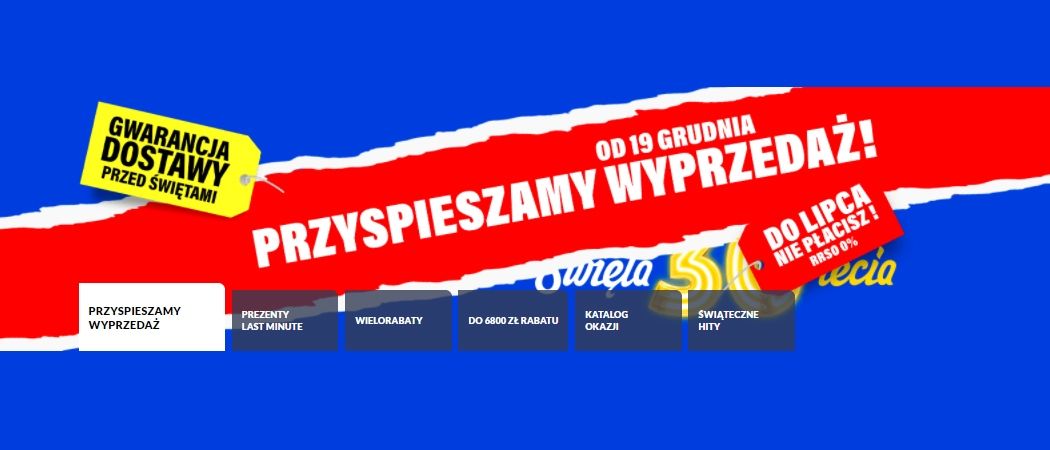 Promocja PRZYSPIESZAMY WYPRZEDAŻ w RTV EURO AGD - kup jeszcze taniej wybrane AGD!