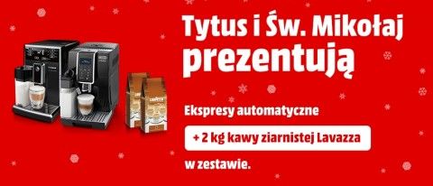 Promocja na ekspresy do kawy w Media Markt
