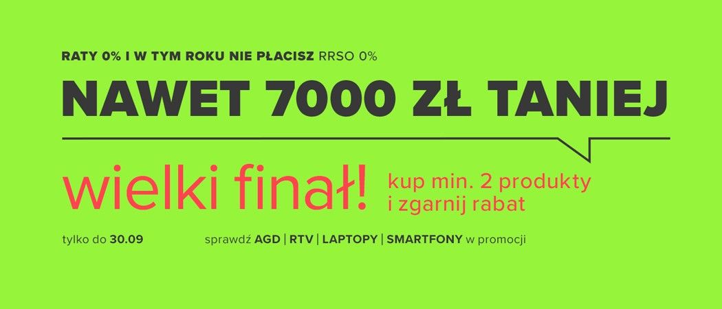 Finał promocji MEGA RABATY w Neonet - kup promocyjne AGD nawet do 7000 zł taniej!