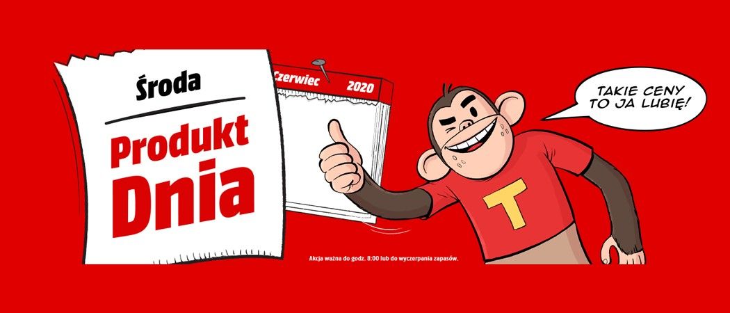 Promocja PRODUKT DNIA - ŚRODA w Media Markt - kup jeszcze taniej promocyjne AGD!