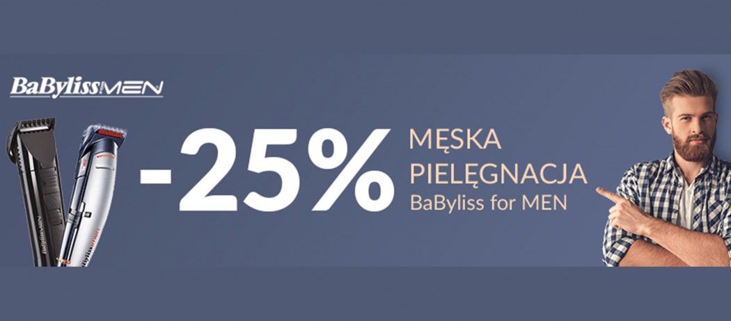 Promocja w RTV EURO AGD - kup produkt BaByliss for men 25% taniej!