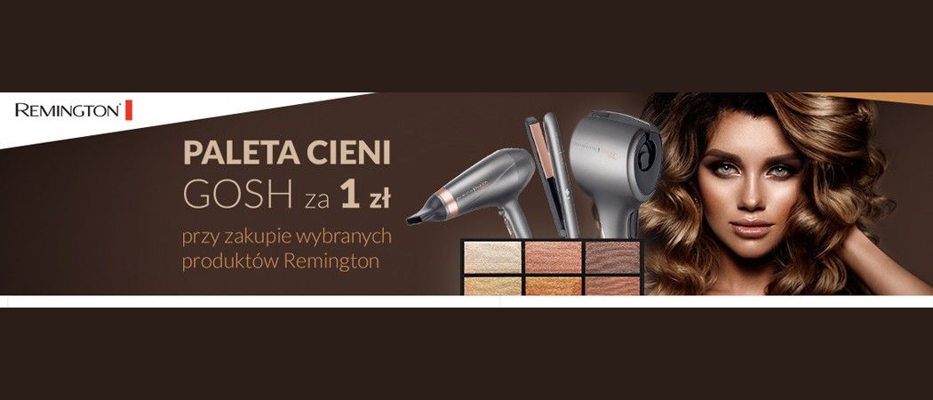 Kup wybrany sprzęt REMINGTON i zyskaj cienie do powiek za 1 zł w promocji RTV EURO AGD!