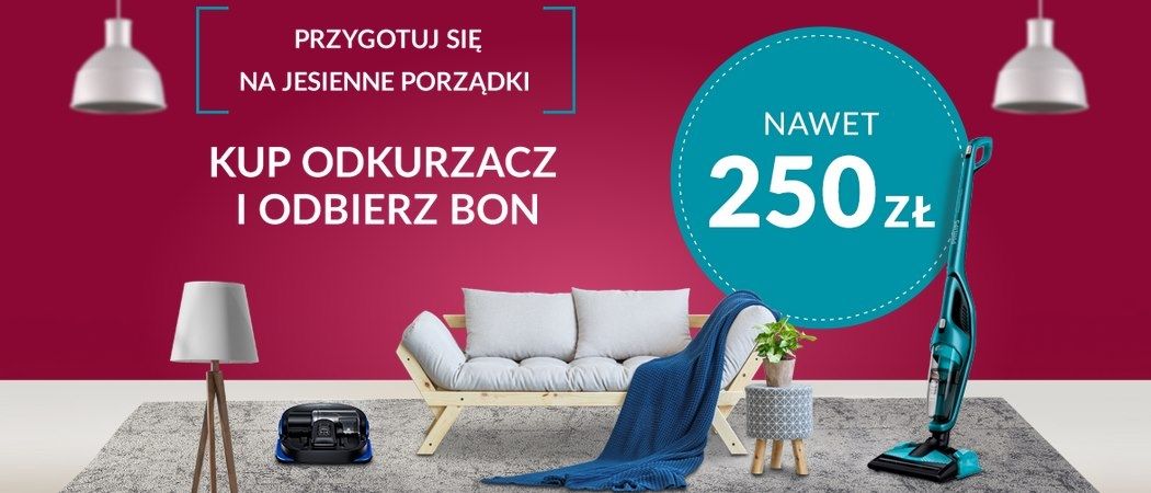 Promocja na odkurzacze w NONET - odbierz bony na zakupy gratis!