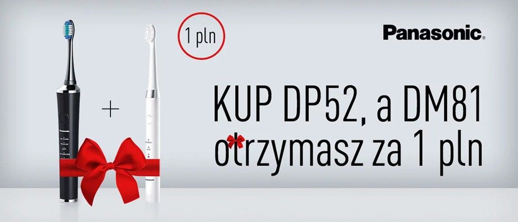 Promocja PANASONIC w Media Expert - kup wybraną szczoteczkę elektryczną i zyskaj drugą za 1 zł!