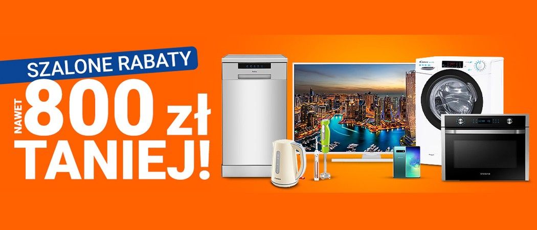Kup promocyjne AGD, AGD do zabudowy lub małe AGD nawet do 800 zł taniej w promocji SZALONE RABATY w Avans!