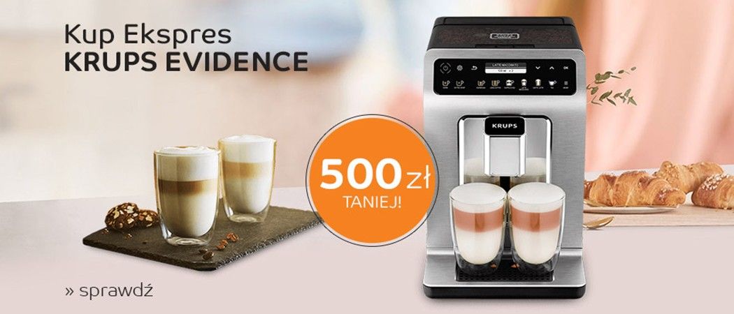 Promocja w eMAG - kup promocyjny ekspres do kawy KRUPS nawet do 500 zł taniej!