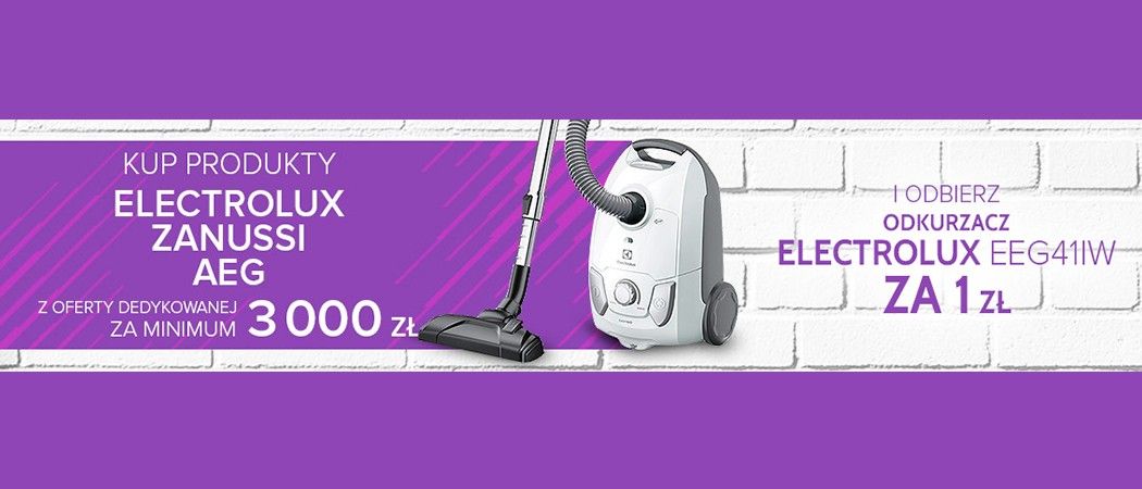 Promocja w Sferis - kup promocyjny sprzęt i zyskaj odkurzacz ELECTROLUX za 1 zł!