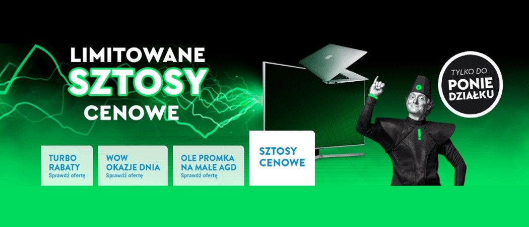 Promocja LIMITOWANE SZTOSY CENOWE w Ole Ole - kup wybrane AGD taniej z kodem rabatowym!
