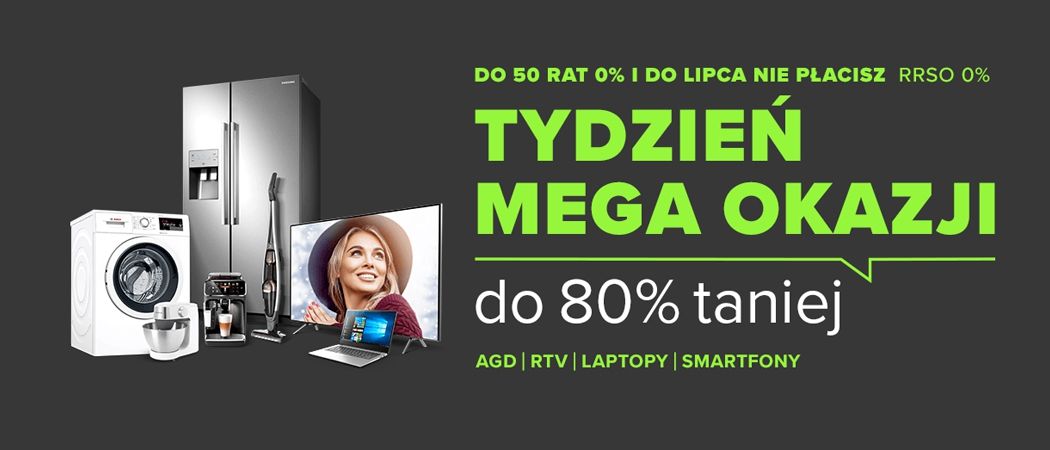 Promocja TYDZIEŃ MEGA OKAZJI w Neonet - kup wybrane AGD taniej z kodem rabatowym!