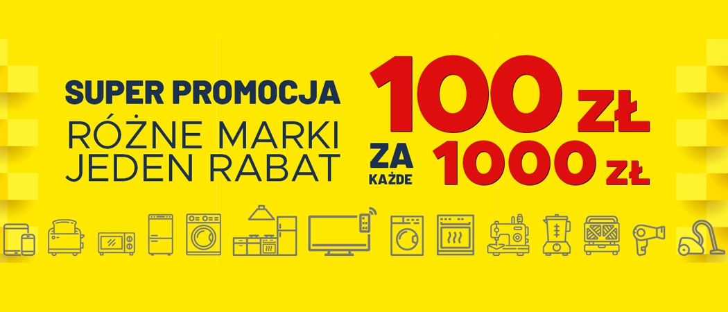 Promocja AGD w Neo24 Promocja RÓŻNE MARKI JEDEN RABAT w Neo24 - kup wybrane AGD i zyskaj 100 zł rabatu za każde wydane 1000 zł! Promocja RÓŻNE MARKI JEDEN RABAT w Neo24 - kup wybrane AGD i zyskaj 100 zł rabatu za każde wydane 1000 zł!