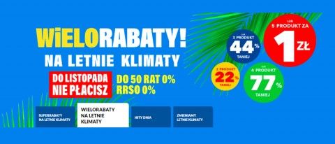 Promocja WIELORABATY NA LETNIE KLIMATY w RTV EURO AGD