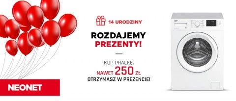 Promocja na pralki w NEONET