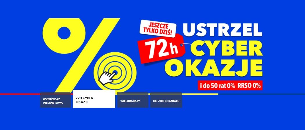 Promocja USTRZEL CYBER OKAZJE w RTV EURO AGD - kup jeszcze taniej wybrane AGD!