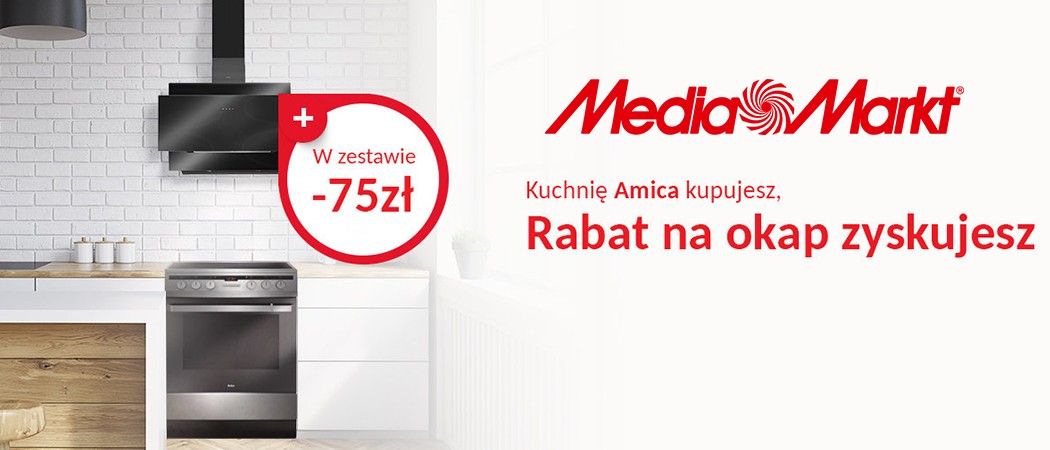 Promocja na kuchnie AMICA - kup wybraną kuchnię z dodatkowym rabatem na okap!