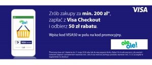 Promocja Visa Checkout w Ole Ole