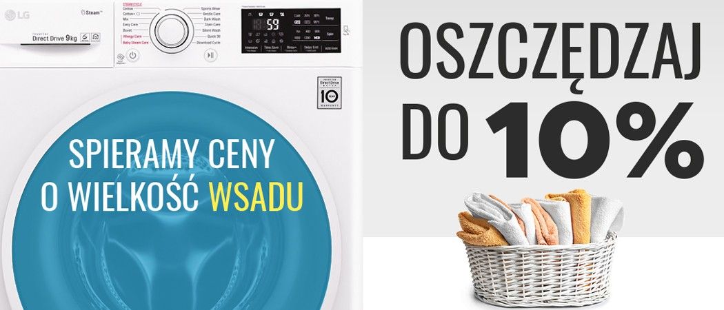 Promocja Neo24 na pralki - kup promocyjną pralkę i zyskaj rabat za wielkość wsadu!