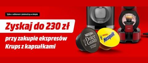 Promocja na ekspresy KRUPS w Media Markt