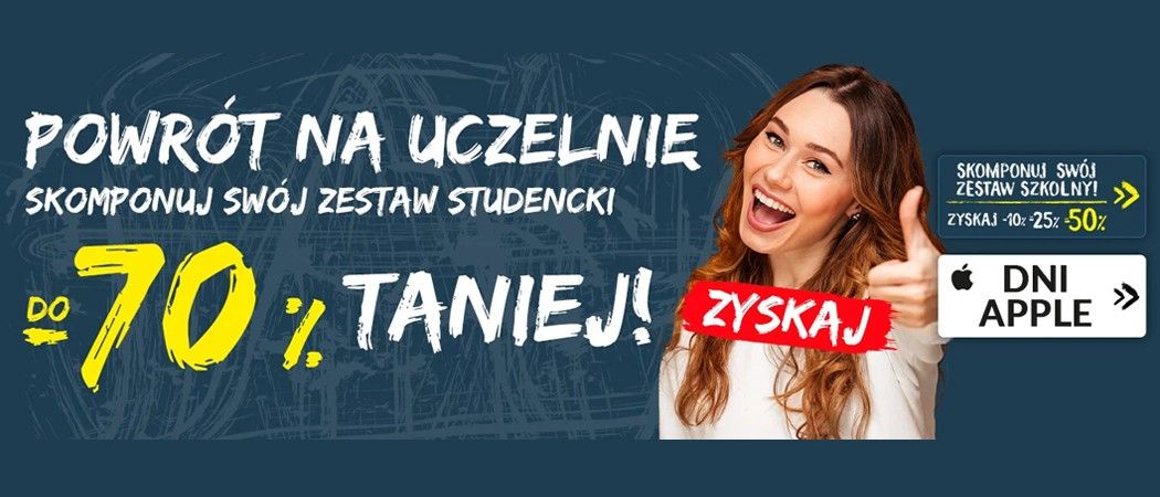 Promocja POWR&Oacute;T NA UCZELNIE w Media Expert - kup jeszcze taniej promocyjne małe AGD!