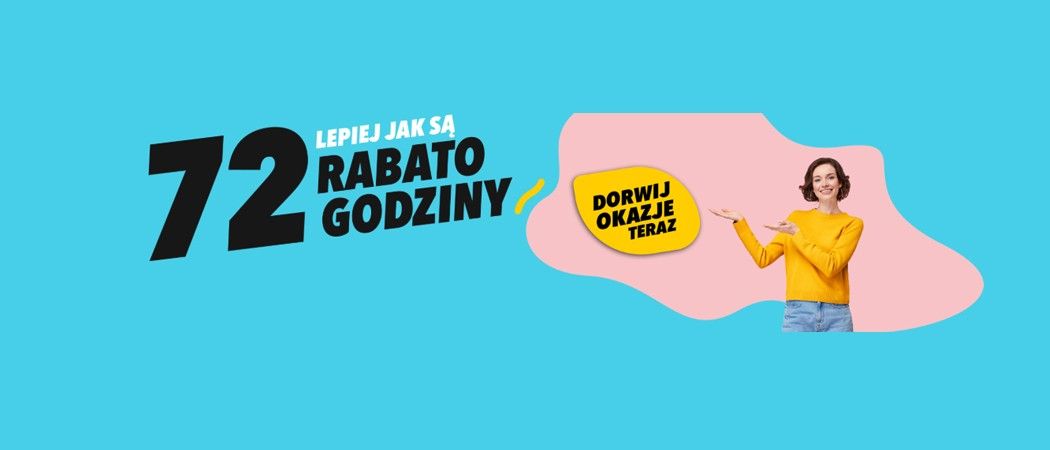 Promocja 72 RABATOGODZINY w RTV EURO AGD - kup taniej promocyjne AGD!