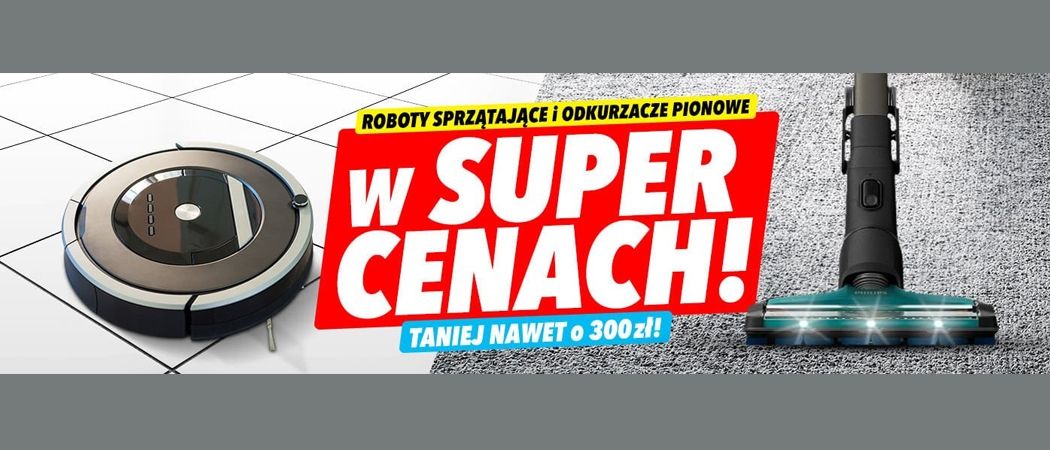 Promocja na odkurzacze w Media Expert - kup jeszcze taniej wybrany odkurzacz!