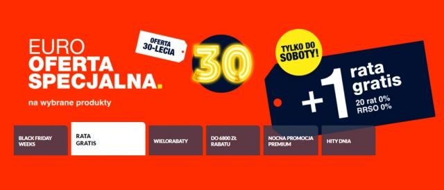 Promocja EURO OFERTA SPECJALNA w RTV EURO AGD