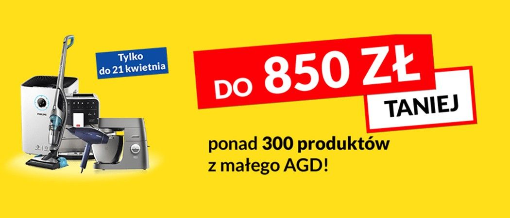 Promocja w RTV EURO AGD - kup produkt małego AGD z rabatem nawet do 850 zł!