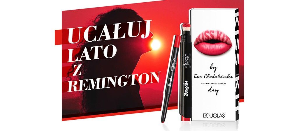 Promocja "Ucałuj lato z REMINGTON" - kup wybrany sprzęt i odbierz w prezencie zestaw KISS KIT by Ewa Chodakowska!