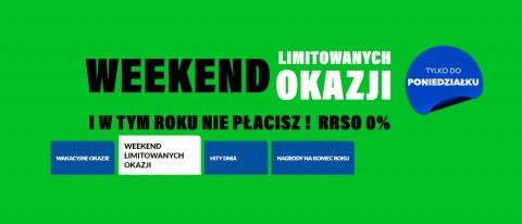 Promocja WEEKEND LIMITOWANYCH OKAZJI w RTV EURO AGD
