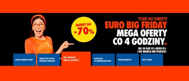 Promocja EURO BIG FRIDAY w RTV EURO AGD
