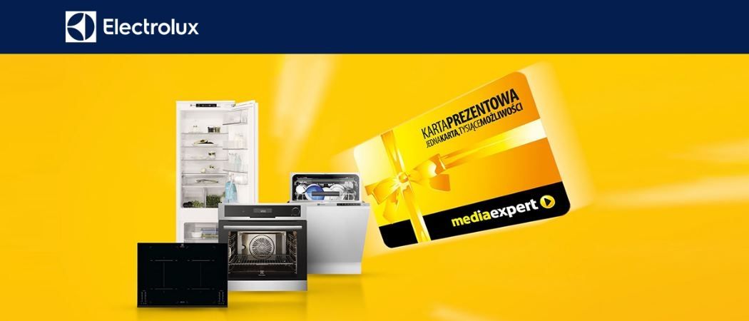 Promocja na AGD do zabudowy Electrolux w Media Expert - karta gratis!