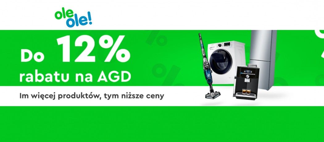 Promocja "Im więcej produkt&oacute;w tym niższe ceny" - kup sprzęty AGD z rabatem do 12%!