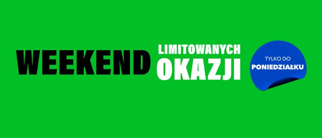 Promocja WEEKEND LIMITOWANYCH OKAZJI w RTV EURO AGD - kup wybrane AGD taniej z kodem rabatowym!