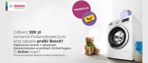 Promocja na pralki BOSCH w RTV EURO AGD
