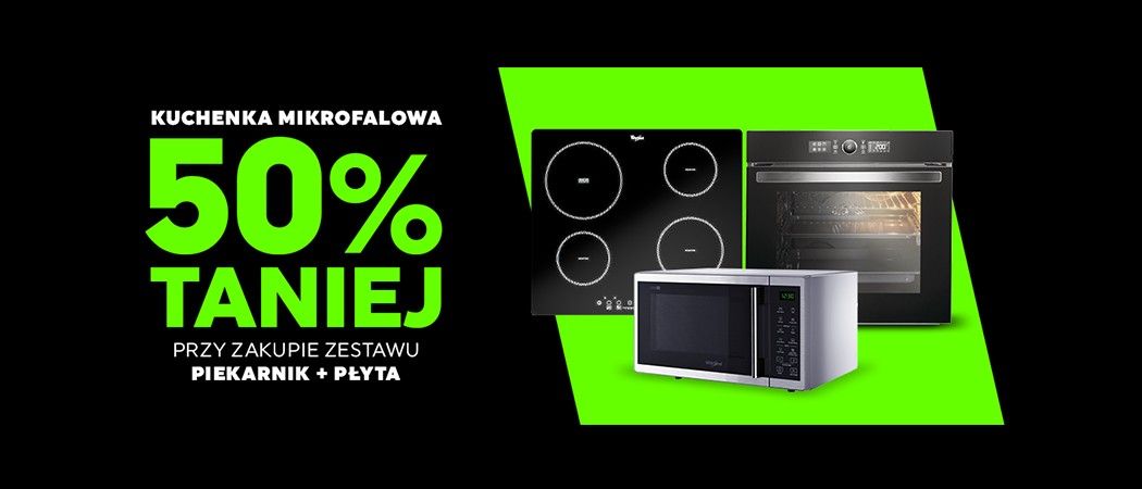 Kup promocyjną płytę i piekarnik i zyskaj 50% rabatu na kuchenkę mikrofalową w promocji Neonet!