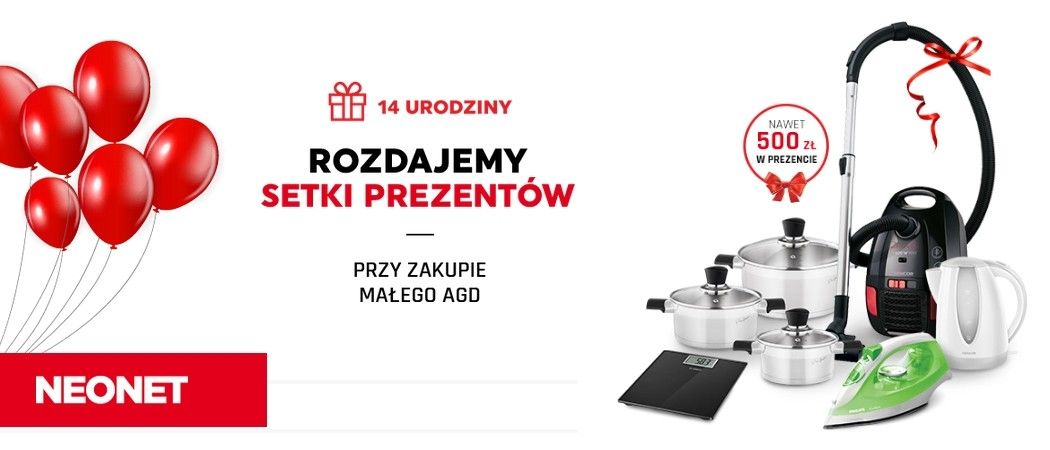 Promocja na małe AGD w NEONET - odbierz bony na kolejne zakupy gratis!