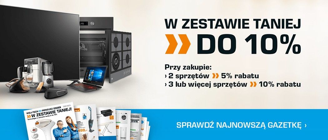 Dodatkowy rabat do 10% na zestawy sprzętu AGD w SATURN!
