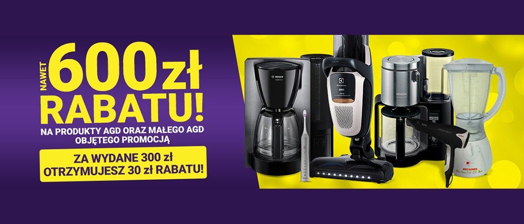 Promocja na AGD w Avans - kup wybrane małe AGD nawet do 600 zł taniej z kodem rabatowym!