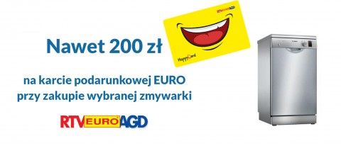Promocja na zmywarki w RTV EURO AGD