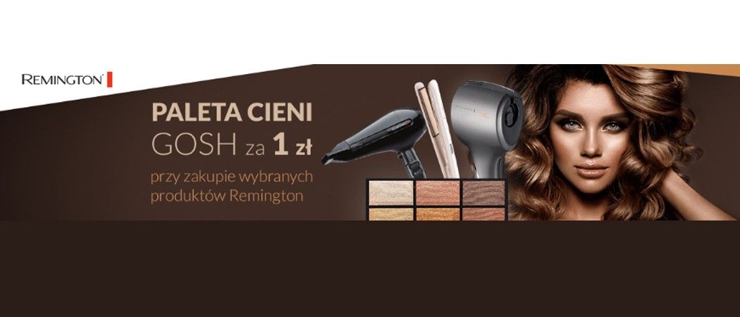 Kup wybrany sprzęt AGD do pielęgnacji REMINGTON i odbierz paletę cieni do powiek za 1 zł w promocji RTV EURO AGD!