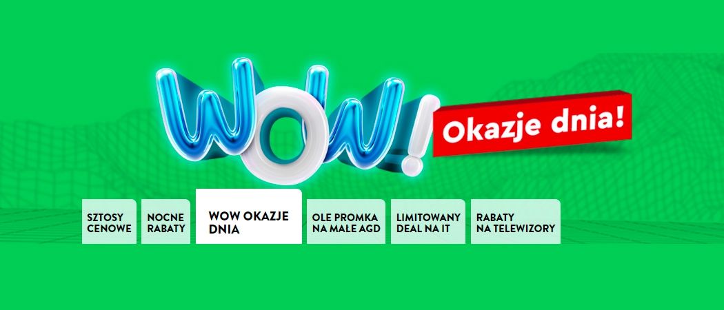 Promocja WOW OKAZJE DNIA w Ole Ole - kup jeszcze taniej wybrane AGD!