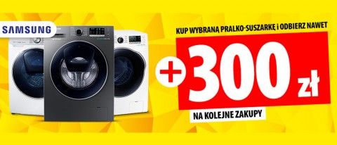 Promocja na pralko-suszarki SAMSUNG w Media Expert