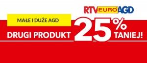 Drugi sprzęt AGD 25% taniej w RTV EURO AGD